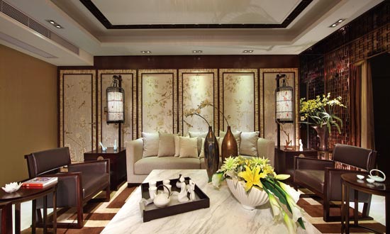 優雅大氣的中式精品住宅設計裝修效果圖