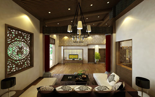 深圳平層中式大宅設(shè)計(jì)方案