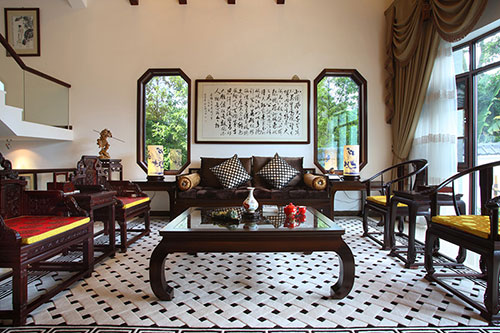 寬敞明亮的別墅古典中式設計案例