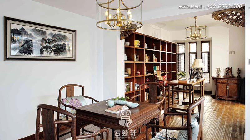 別墅書房明式家具展示