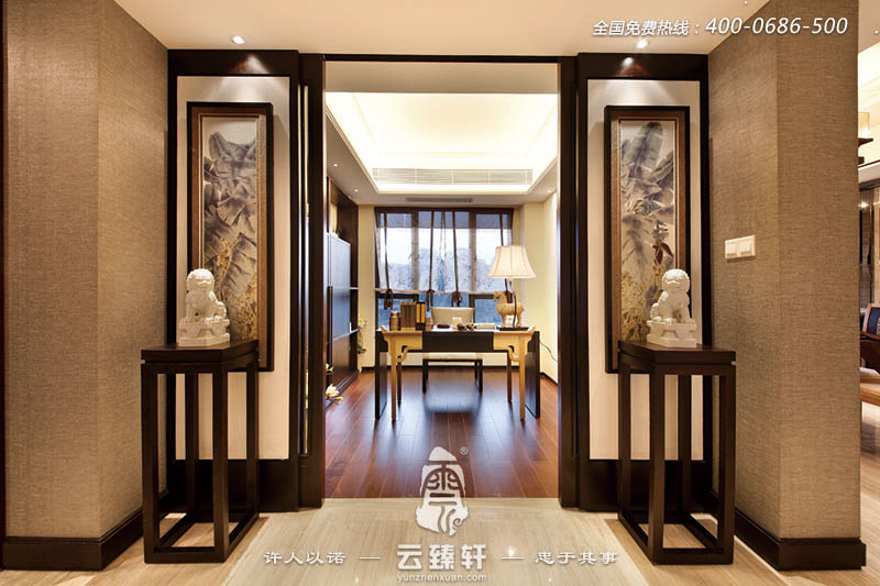 中式書房設計效果圖