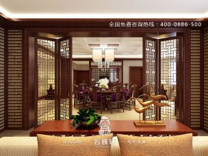 不容錯過的美麗的中式裝修客廳餐廳隔斷