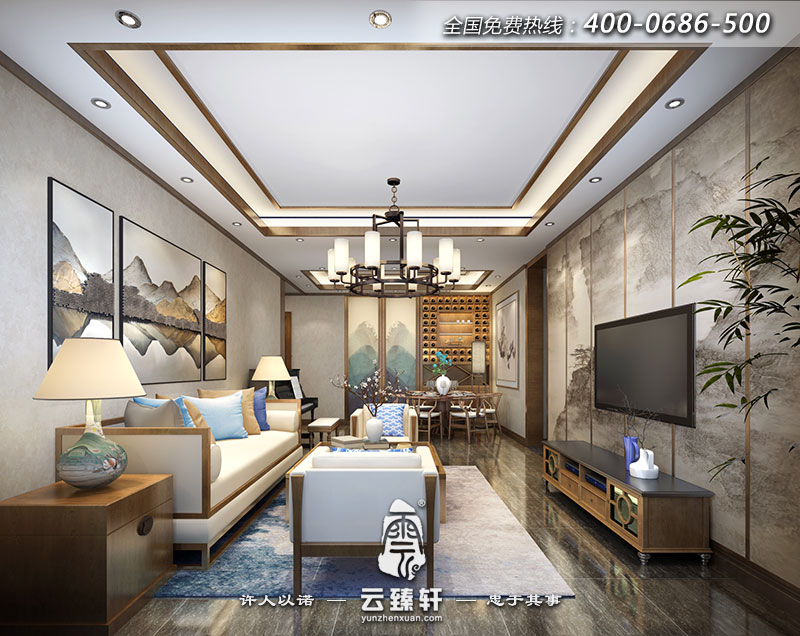 新中式禪意風(fēng)格形象墻