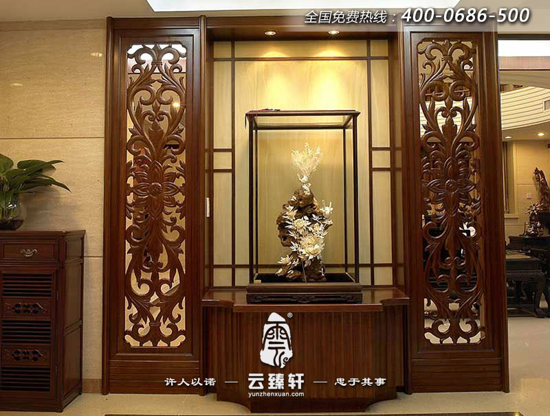 中式禪意風(fēng)格玄關(guān)