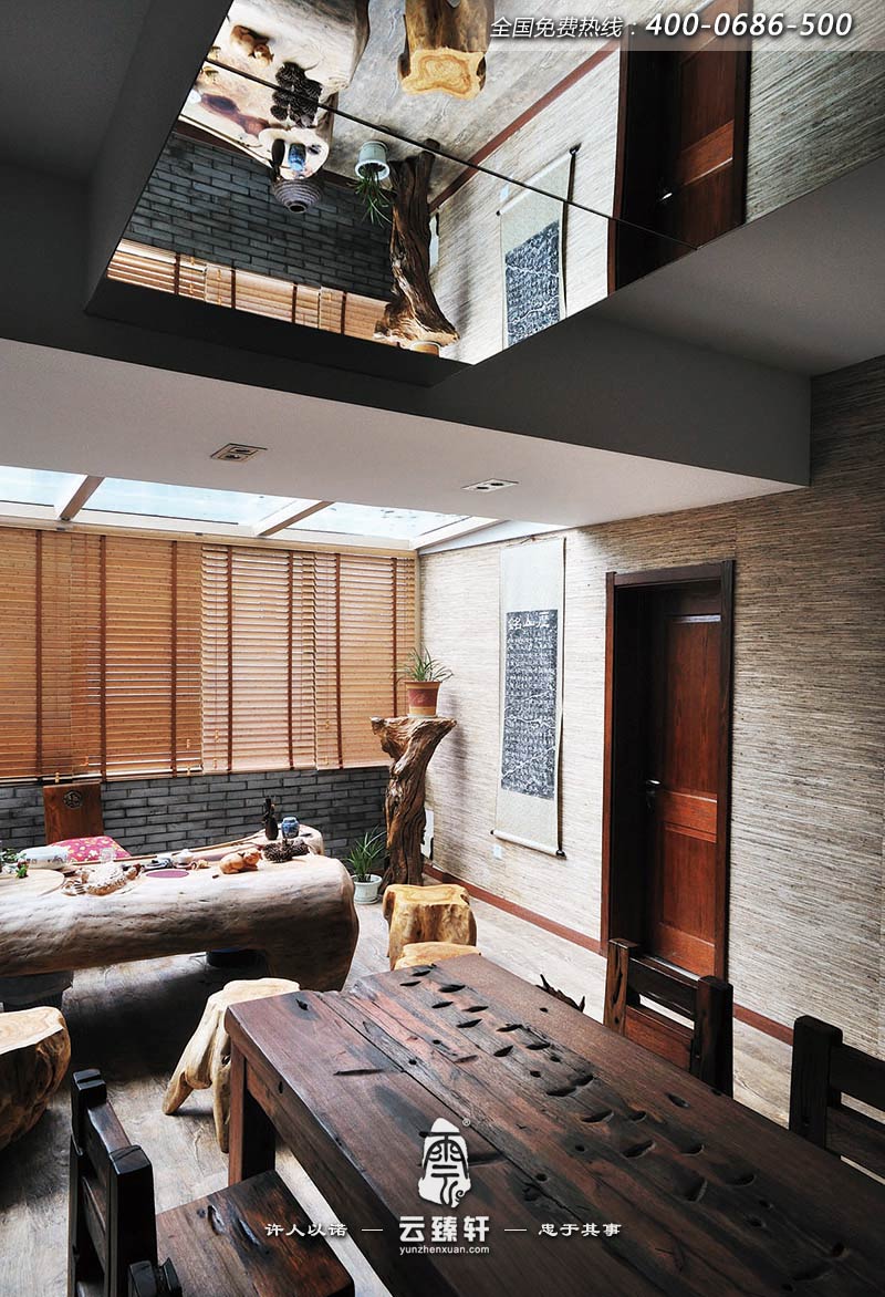 中式辦公室休息區(qū)設(shè)計效果圖