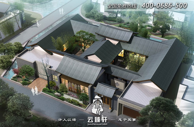 高端四合院設(shè)計效果圖