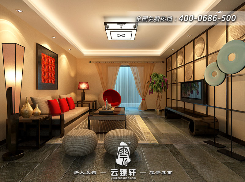 新中式吊頂裝修效果圖